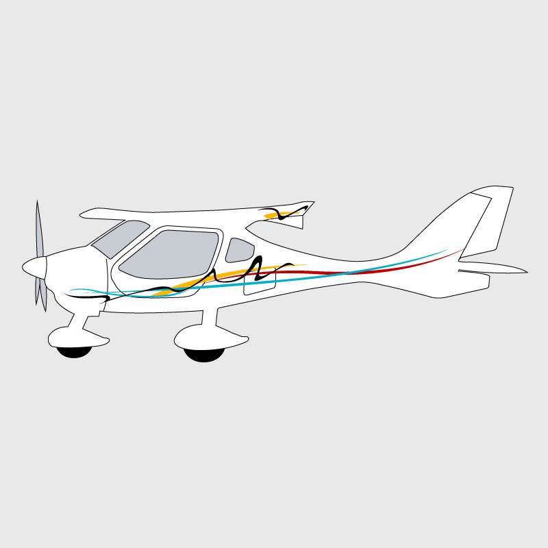 Stickers de décoration 1 pour avion CTLS