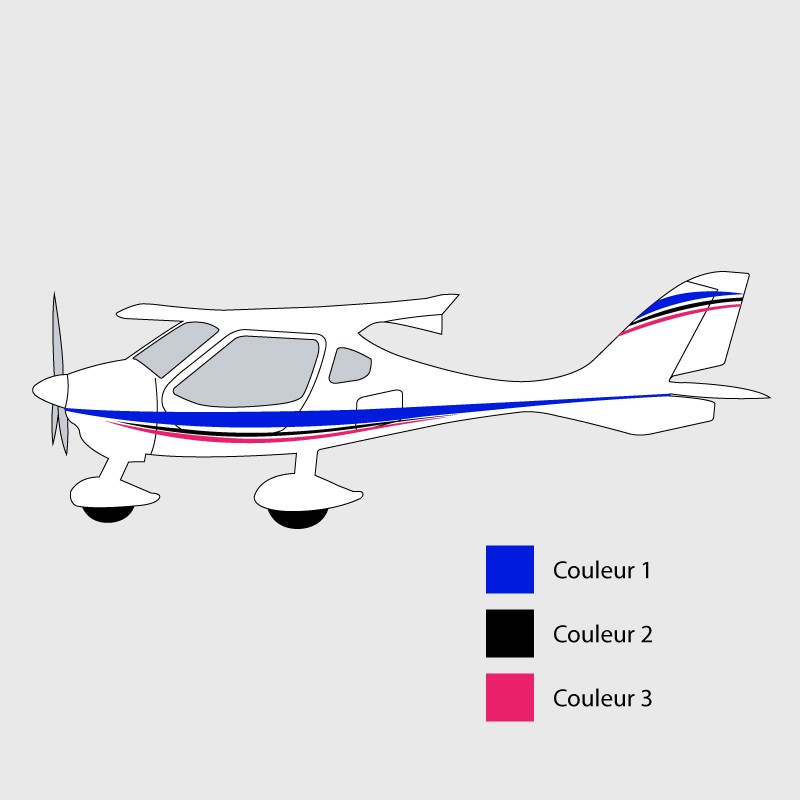 Stickers de décoration 4 pour avion CTLS