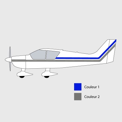 Stickers de décoration 1 pour avion DR 400