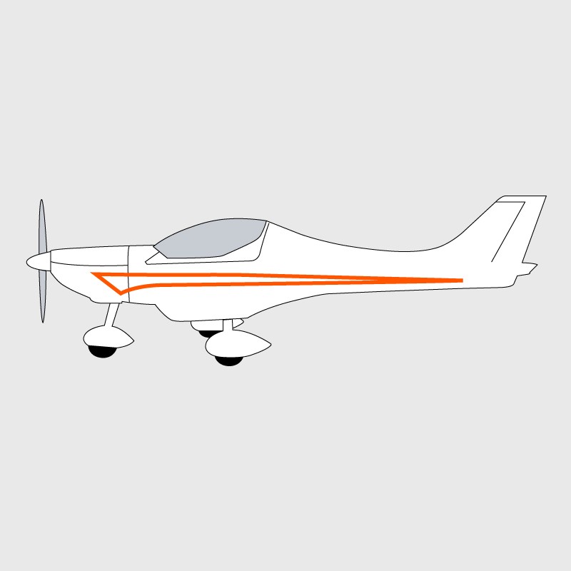 Stickers de décoration 2 pour ULM Dynamic