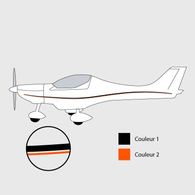 Stickers de décoration 3 pour ULM Dynamic