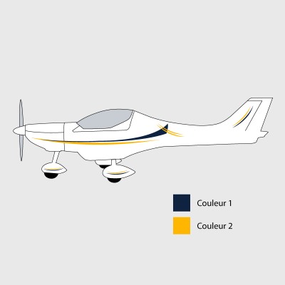 Stickers de décoration 4 pour ULM Dynamic