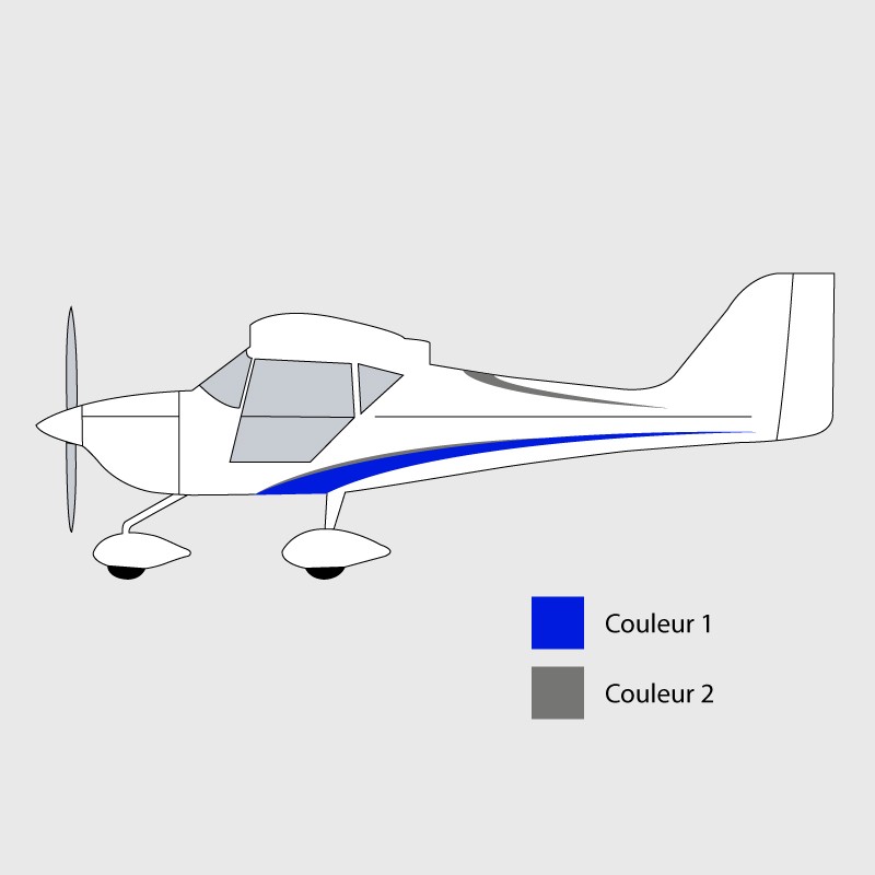 Stickers de décoration 1 pour ULM EUROFOK