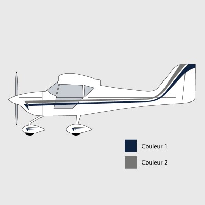 Stickers de décoration 2 pour ULM EUROFOK