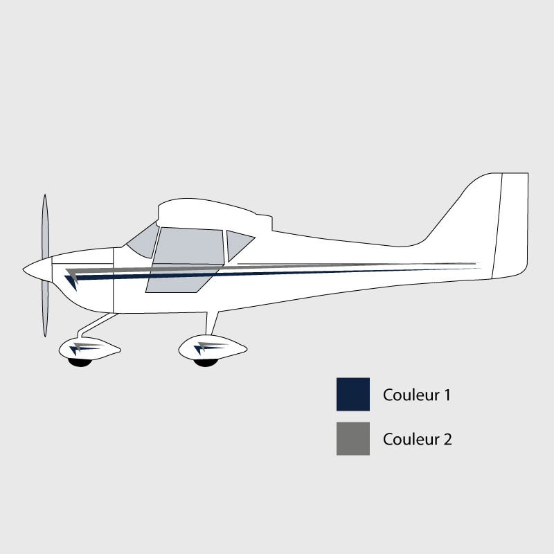 Stickers de décoration 4 pour ULM EUROFOK