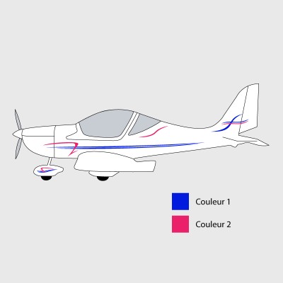 Stickers de décoration 1 pour ULM EUROSTAR