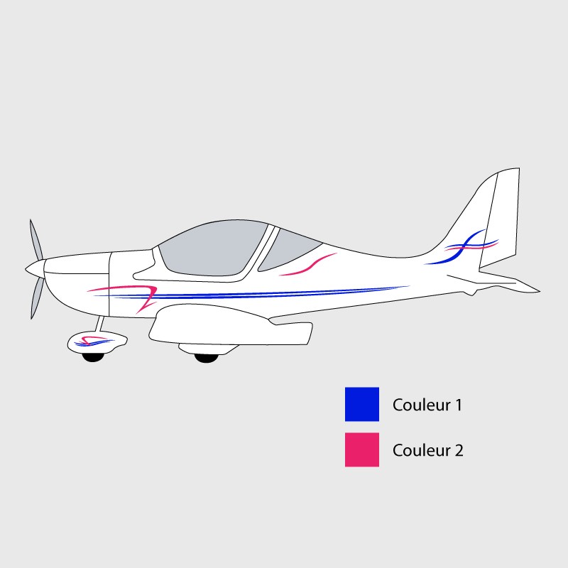 Stickers de décoration 1 pour ULM EUROSTAR
