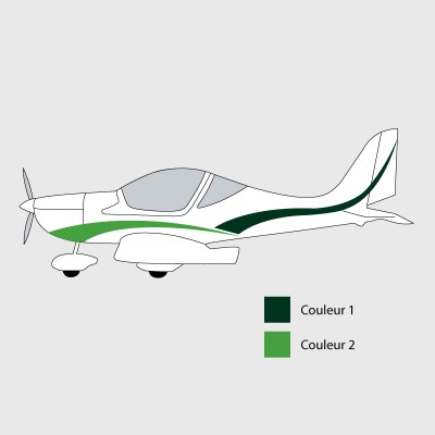 Stickers de décoration 3 pour ULM EUROSTAR