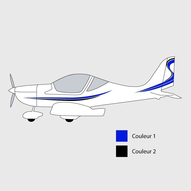 Stickers de décoration 4 pour ULM EUROSTAR