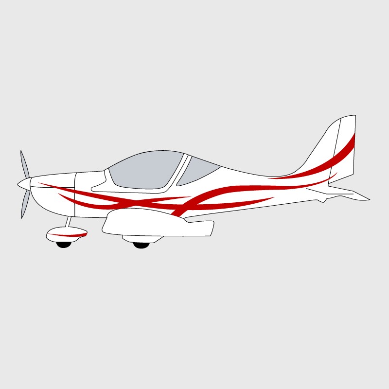 Stickers de décoration 5 pour ULM EUROSTAR