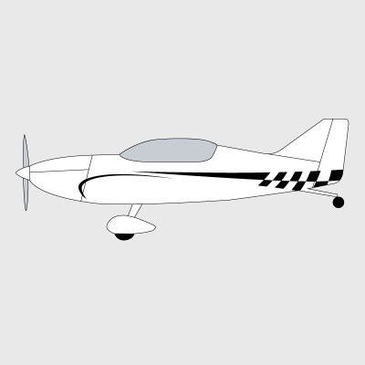 Stickers de décoration 3 pour biplan Comet FK12