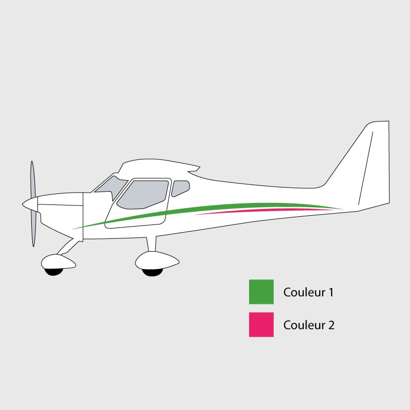 Stickers de décoration 1 pour ULM FK9