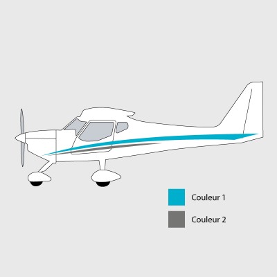 Stickers de décoration 2 pour ULM FK9