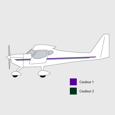 Stickers de décoration 3 pour ULM FK9