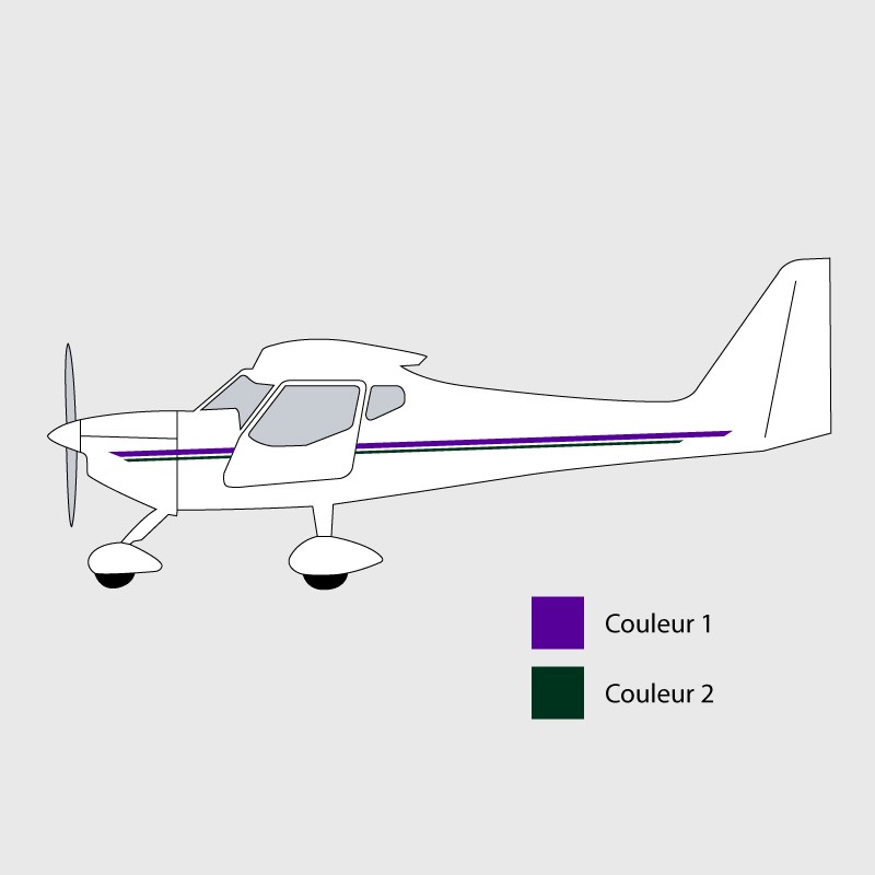 Stickers de décoration 3 pour ULM FK9