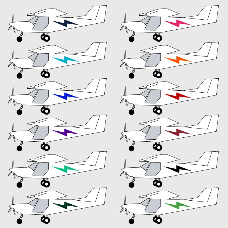 Stickers de décoration 1 pour ULM G1 SPYL