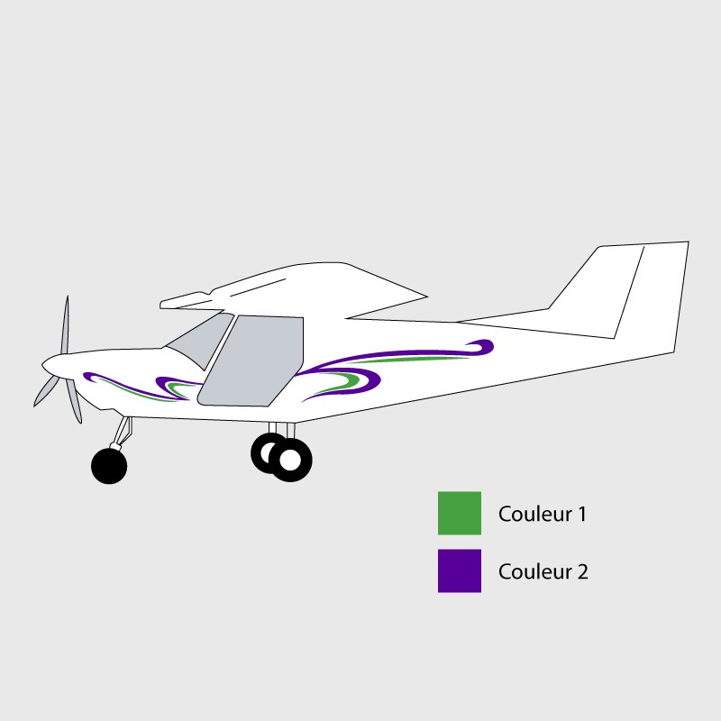 Stickers de décoration 4 pour ULM G1 SPYL