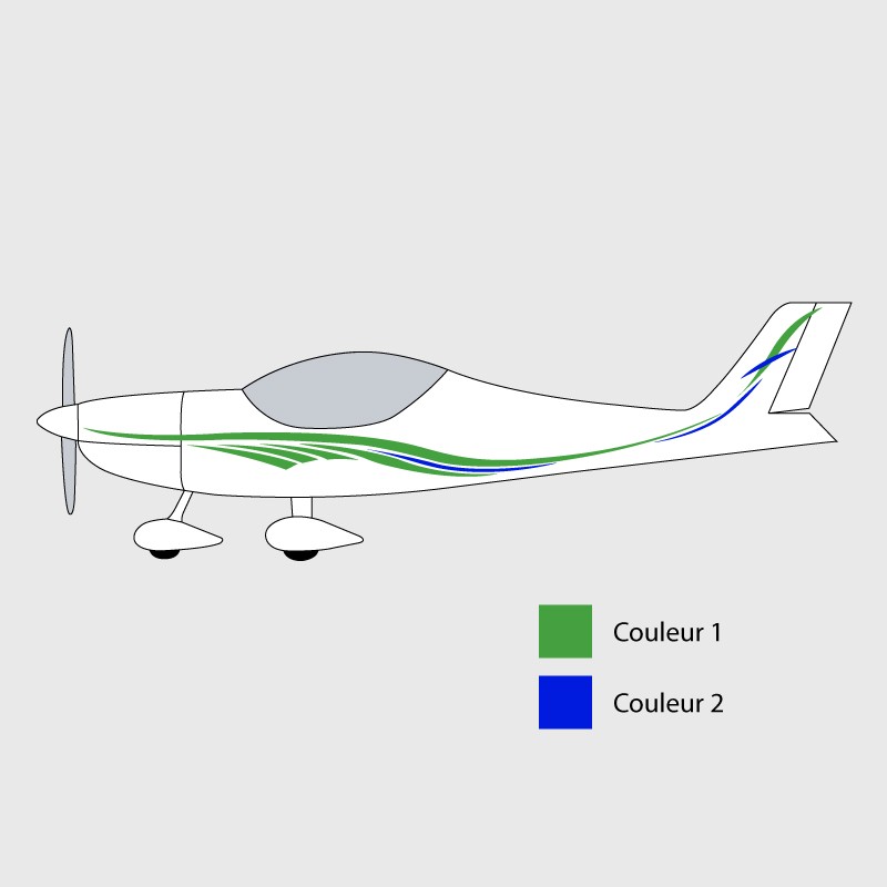 Stickers de décoration 2 pour ULM Gazailes