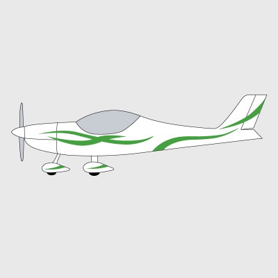 Stickers de décoration 4 pour ULM Gazailes