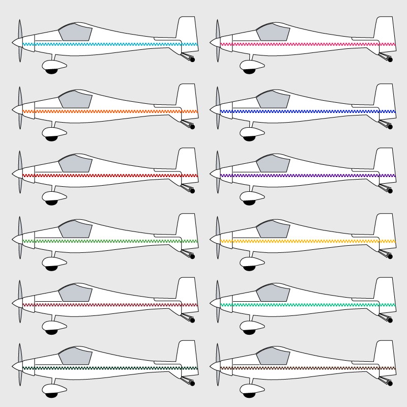 Stickers de décoration 1 pour ULM Luciole