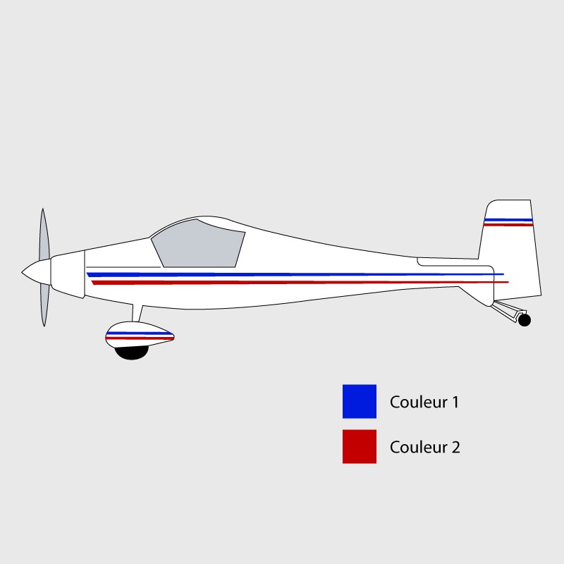 Stickers de décoration 2 pour ULM Luciole