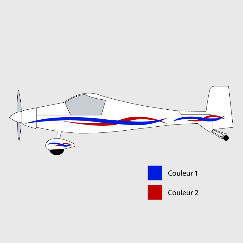 Stickers de décoration 3 pour ULM Luciole