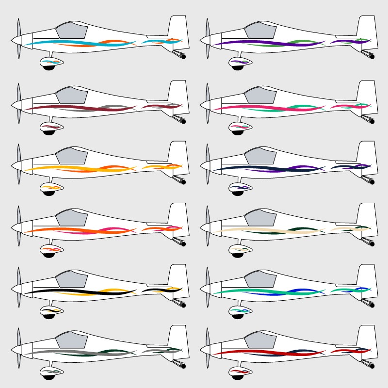 Stickers de décoration 3 pour ULM Luciole