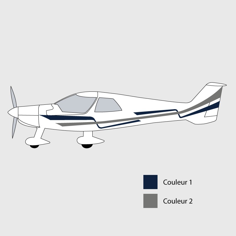 Stickers de décoration 1 pour ULM MCR 4S