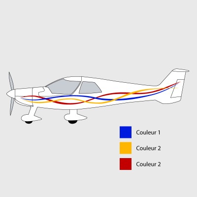 Stickers de décoration 6 pour ULM MCR 4S