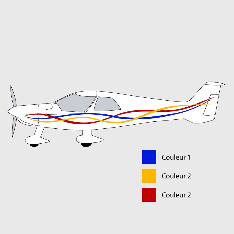 Stickers de décoration 6 pour ULM MCR 4S