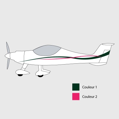 Stickers de décoration 2 pour ULM MCR SPORSTER