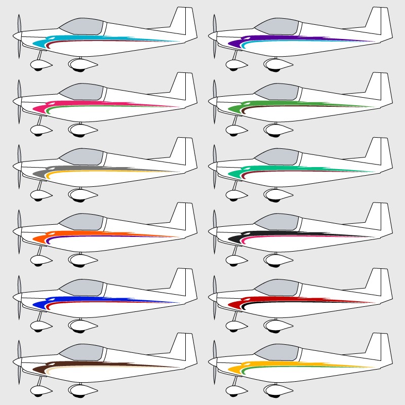 Stickers de décoration 3 pour ULM PIONEER 200/300