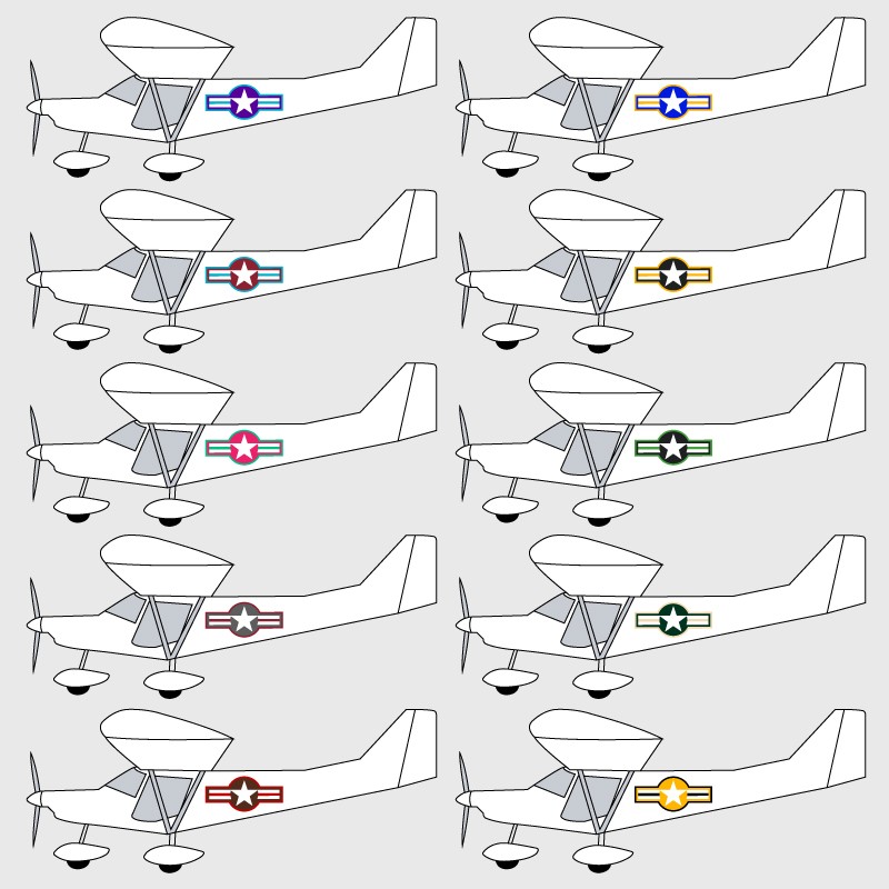 Stickers de décoration 5 pour ULM SAVANNAH