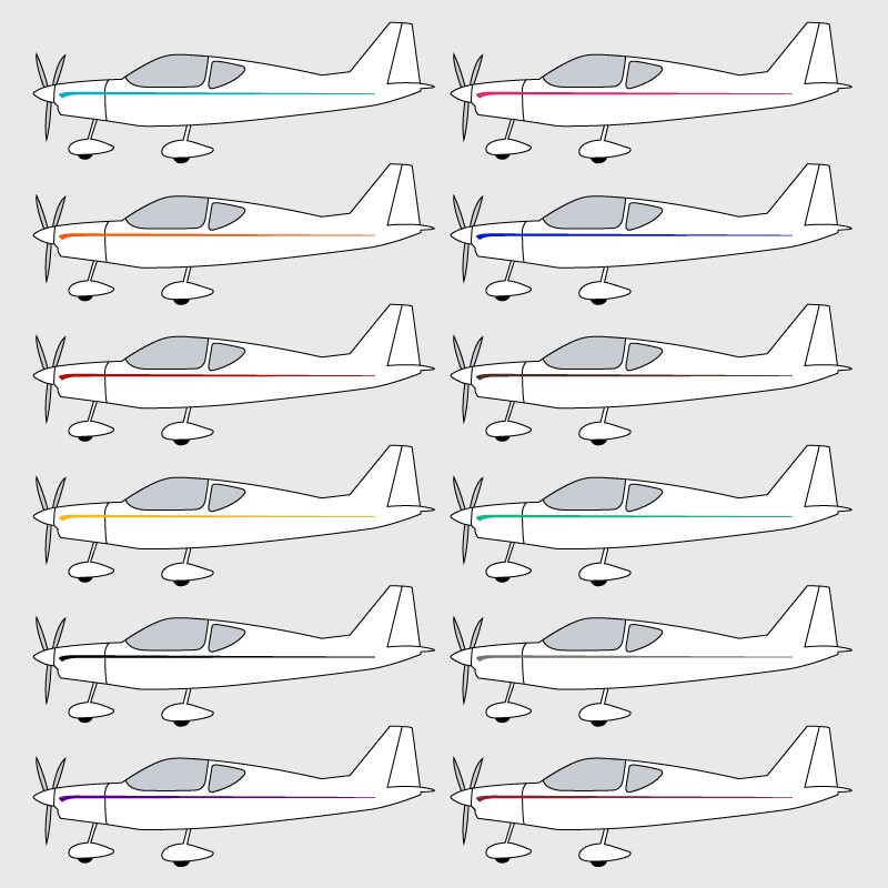 Stickers de décoration 1 pour ULM Sensation