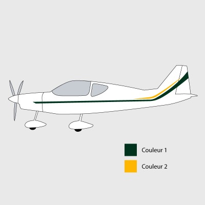 Stickers de décoration 2 pour ULM Sensation