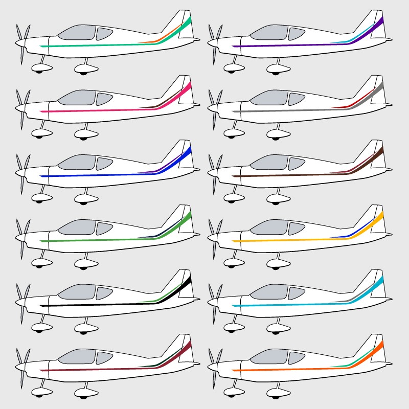 Stickers de décoration 2 pour ULM Sensation