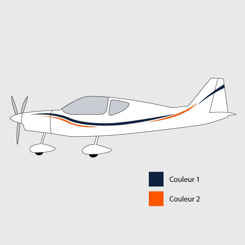 Stickers de décoration 3 pour ULM Sensation