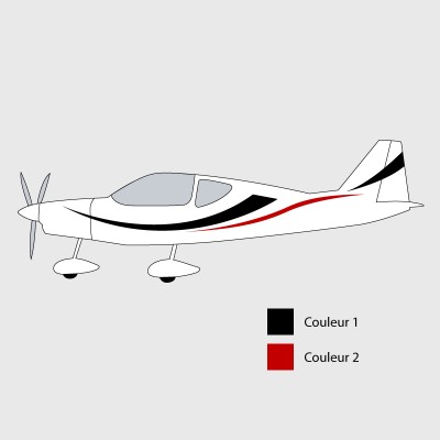 Stickers de décoration 4 pour ULM Sensation