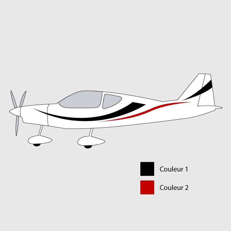 Stickers de décoration 4 pour ULM Sensation