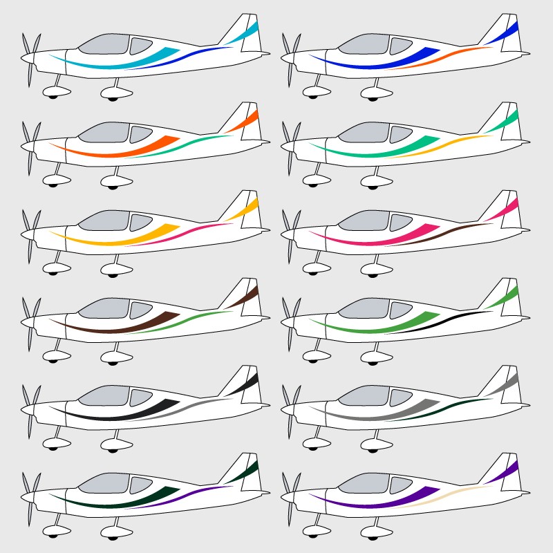 Stickers de décoration 4 pour ULM Sensation