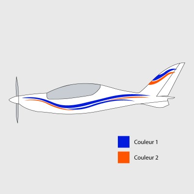 Stickers de décoration 1 pour ULM Shark UL