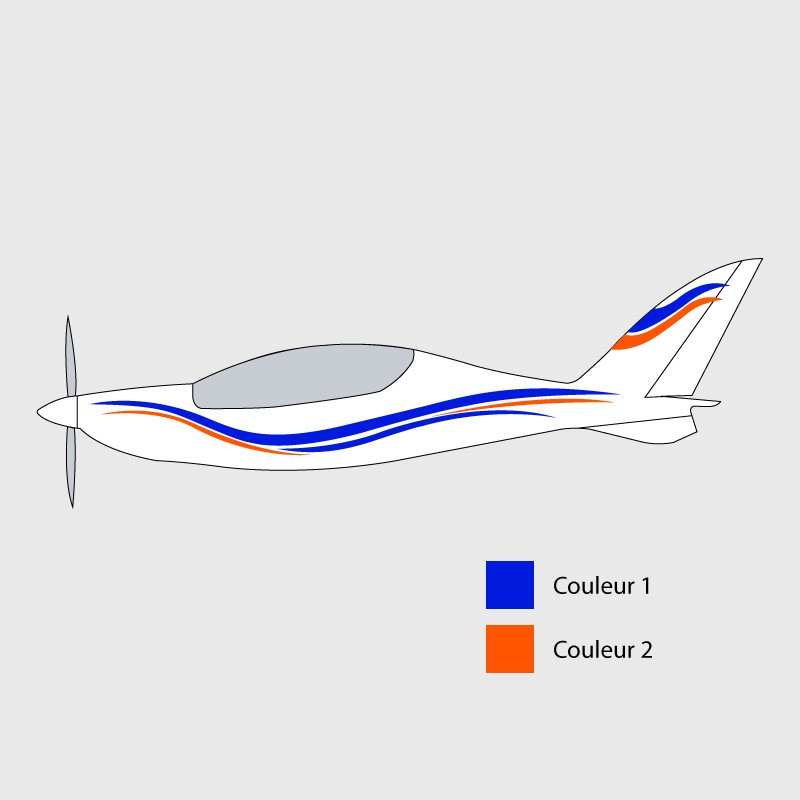 Stickers de décoration 1 pour ULM Shark UL