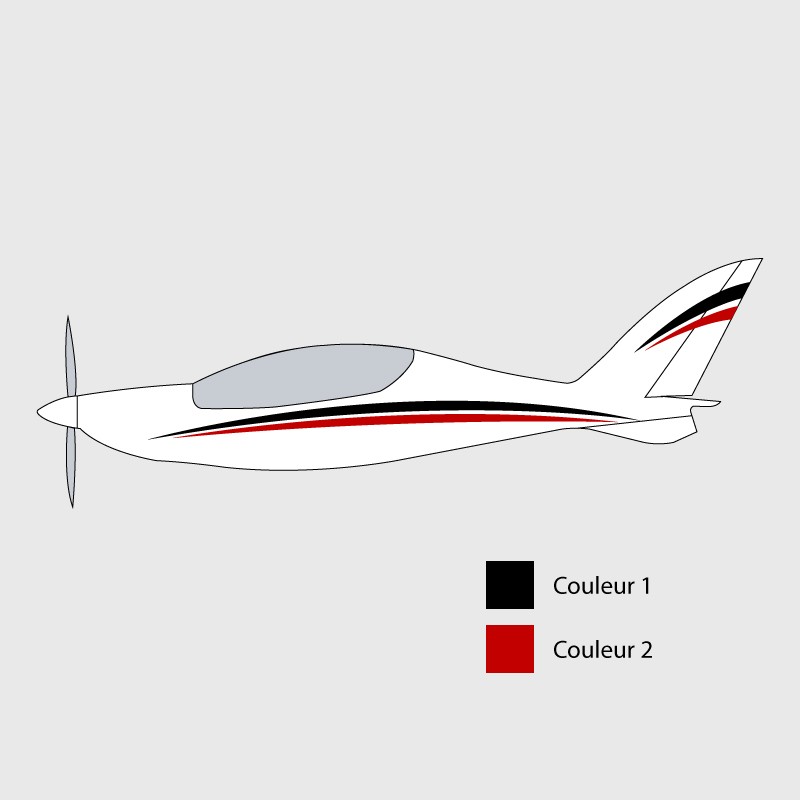 Stickers de décoration 3 pour ULM Shark UL