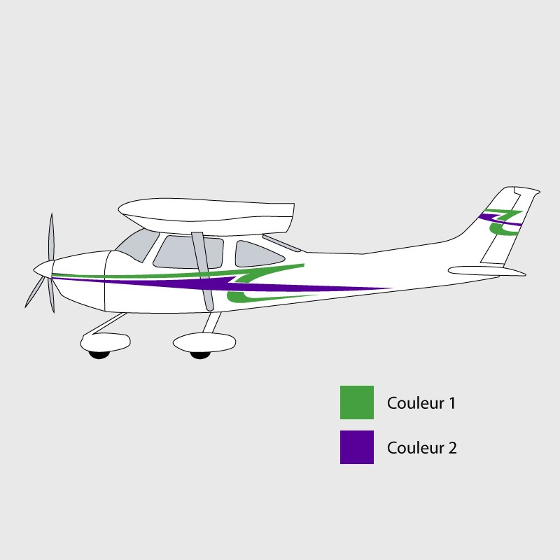 Stickers de décoration 2 pour ULM Skylane