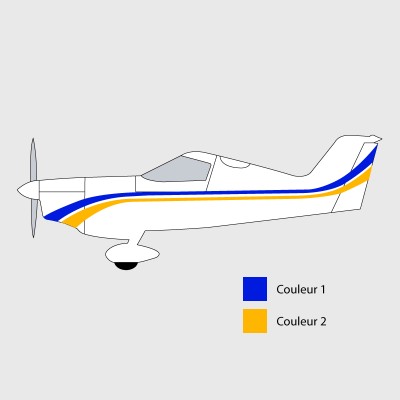 Stickers de décoration 1 pour ULM SPACEK SD