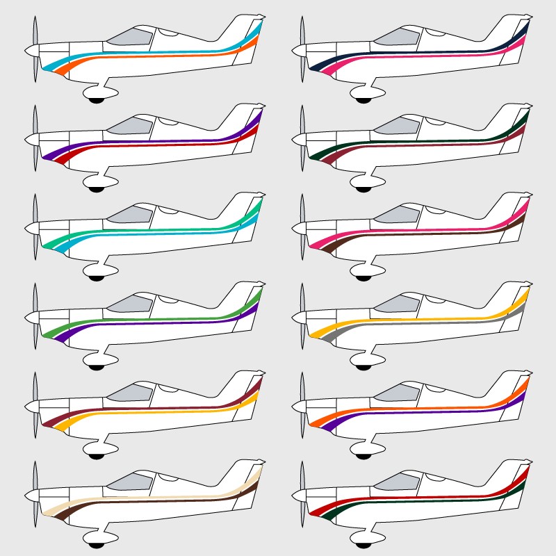 Stickers de décoration 1 pour ULM SPACEK SD