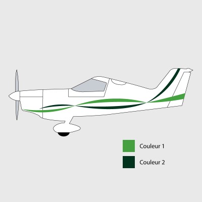 Stickers de décoration 2 pour ULM SPACEK SD