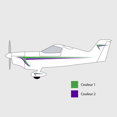 Stickers de décoration 3 pour ULM SPACEK SD