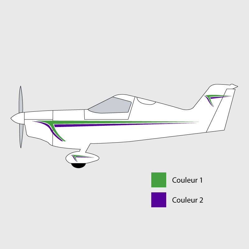 Stickers de décoration 3 pour ULM SPACEK SD