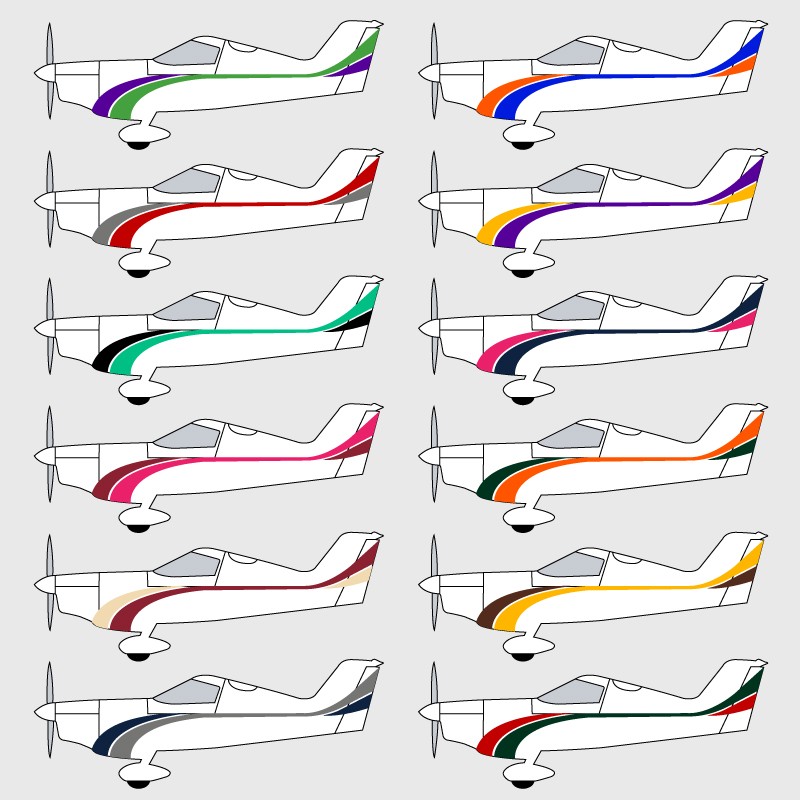 Stickers de décoration 5 pour ULM SPACEK SD